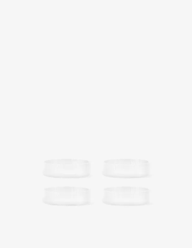 Ferm Living Ripple Coppetta - Set da 4 - Satinato Reso Gratuito