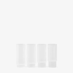 Ferm Living Ripple Bicchieri Long Drink Set Da 4 Satinati Subito Disponibile