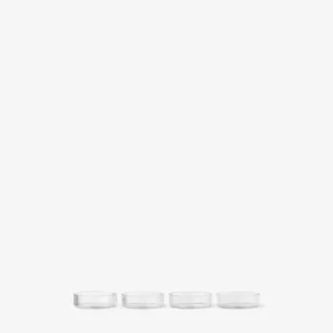 Promo Stagionale Ferm Living Ripple Coppetta Set 4 Pz - Trasparente
