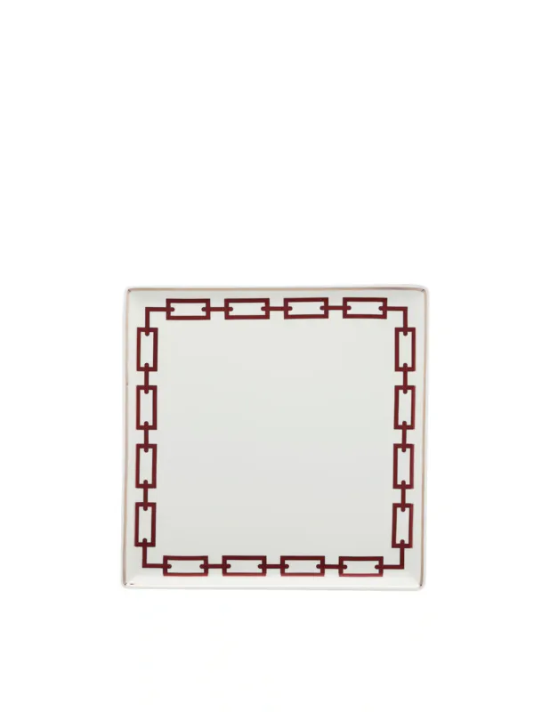 Ginori 1735 Piatto Svuotatasche Catene Scarlatto Must-Have