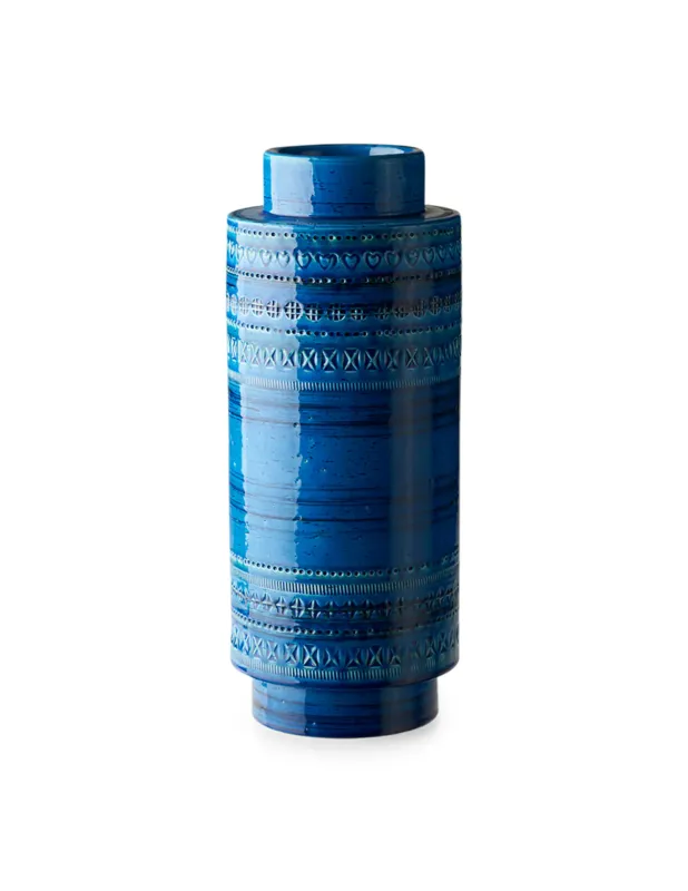 Bitossi Ceramiche Vaso in ceramica Rimini Blu Reso Gratuito