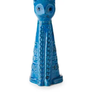 Bitossi Ceramiche Gatto in ceramica Rimini Blu Professionale