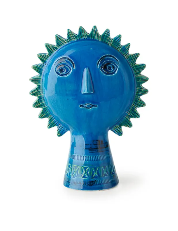 Di Tendenza Bitossi Ceramiche Scultura Sole serie Rimini Blue