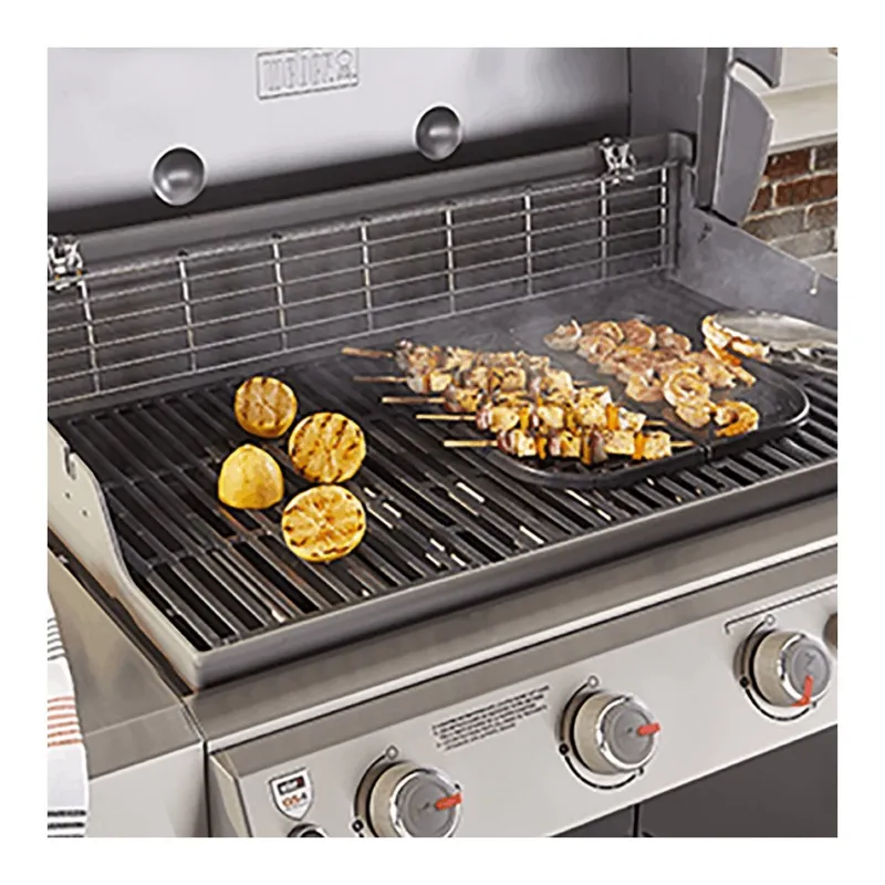 Piastra ghisa Weber 8858 multifunzione con griglia Nero Nuovo Arrivo