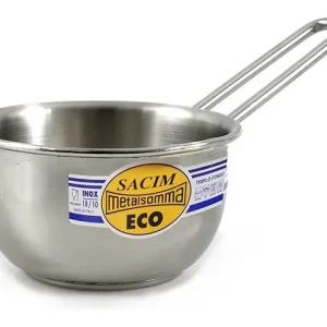 Casseruola Metalsomma 214 12 ECO conica con 1 manico Cromo spazzolato Prezzo Di Fabbrica