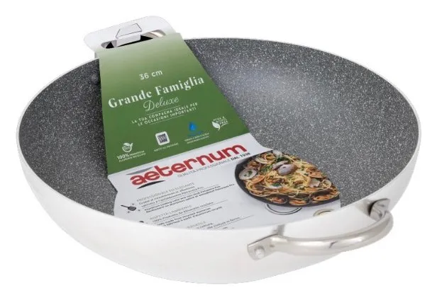 Wok Aeternum AP000173 GRANDE FAMIGLIA DELUXE Silver Non Perdere