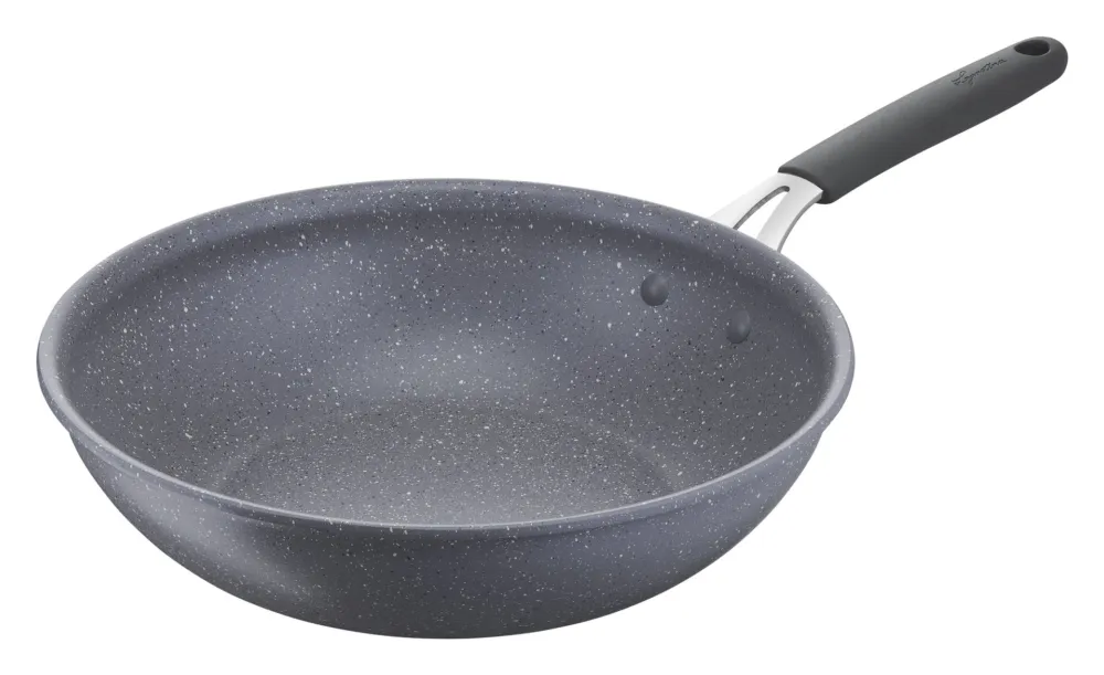 Prezzo Ridotto Wok Lagostina 012163041828 TEMPRA MINERAL 1 manico Grigio
