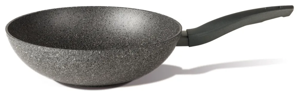 Wok Tvs BS7932829101 MINERALIA 1 manico Grigio Professionale