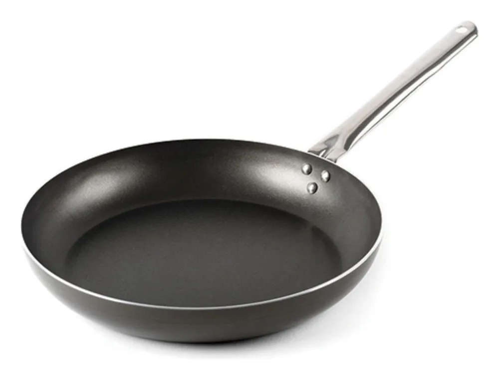 Ultima Occasione Padella Domo D94PA3400 CHEF LINE manico lungo acciaio Grigio scuro