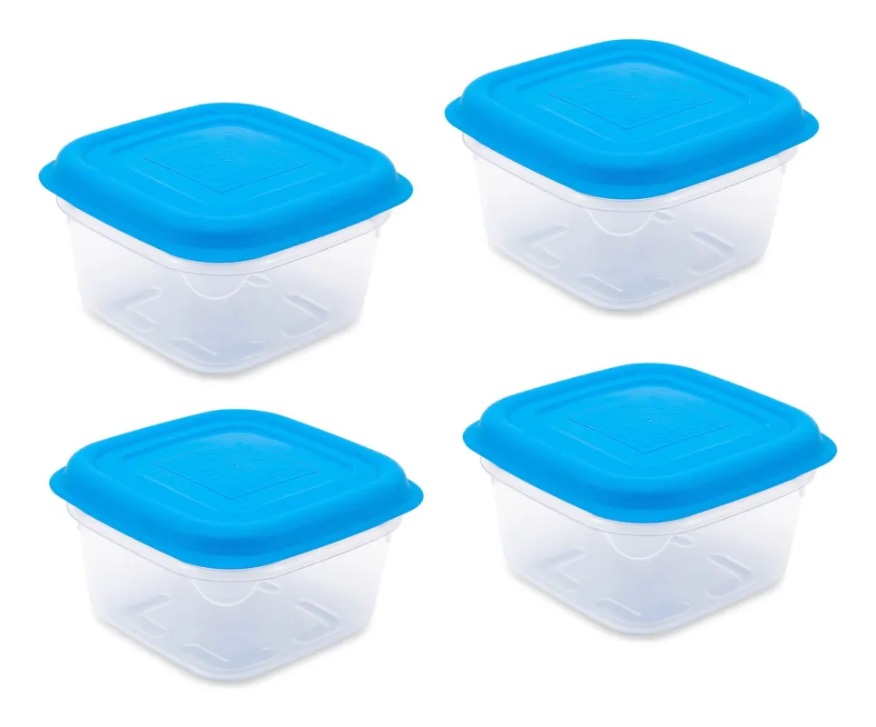 Set contenitori alimenti Giò Style 6465254 ERMETICI quadro Azzurro Offerta