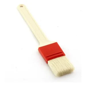 Spedito Oggi Pennello cucina Trix FV 34063 setola naturale Beige e Rosso