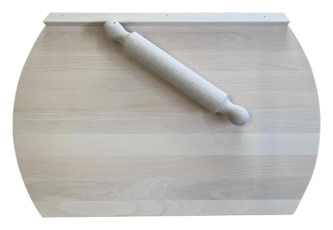 Miglior Prezzo Mattarello Caper 331 MAT con asse faggio Finger Joint 58x32 cm Natural