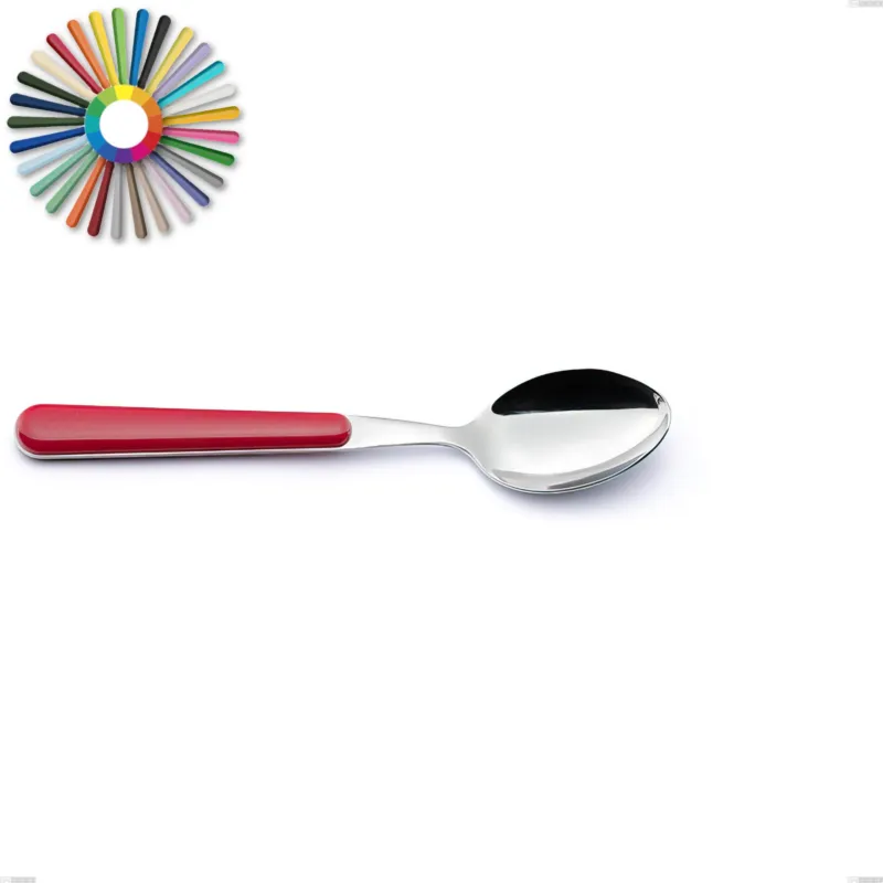 Cucchiaio tavola Brio, Acciaio inox 18.c (AISI 430), manici in abs Dimensioni lunghezza 19,8 cm Eme Posaterie rosa 66 A Buon Prezzo