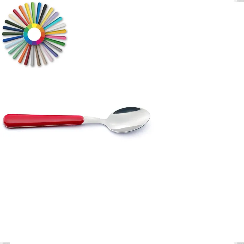 Cucchiaino caffè Brio, Acciaio inox 18.c (AISI 430), manici in abs Dimensioni lunghezza 14,2 cm Eme Posaterie rosa 66 Soddisfatti O Rimborsati