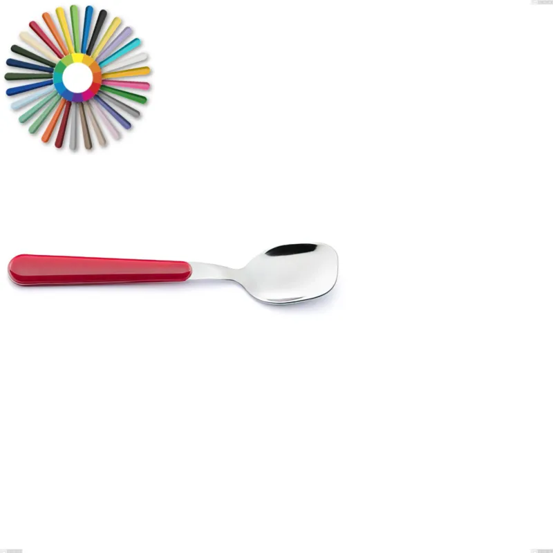 Cucchiaio gelato Brio, Acciaio inox 18.c (AISI 430), manici in abs Dimensioni lunghezza 14 cm Eme Posaterie rosa 66 Non Perdere