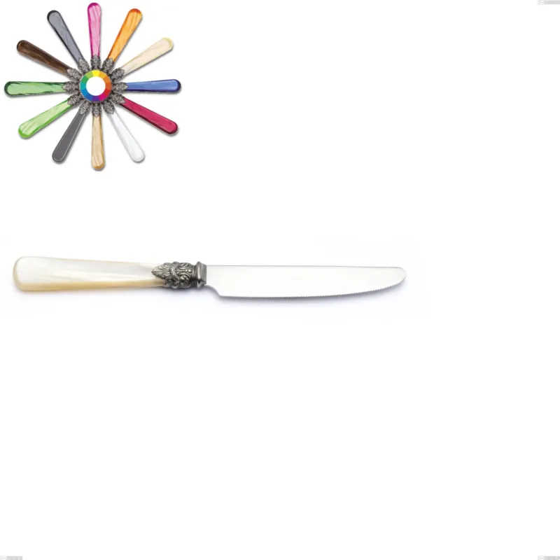 Spedito Oggi Coltello frutta Napoleon Perlato, (acciaio 18.10 aisi304), lunghezza 201 mm manici in metacrilato Eme Posaterie marrone perlato 1124