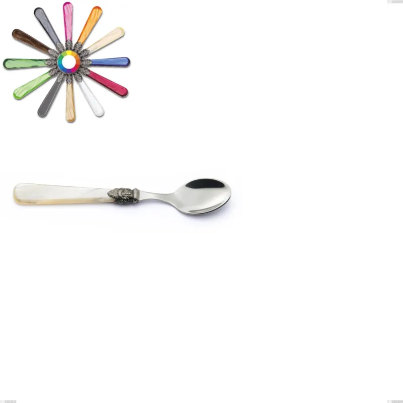 Cucchiaino moka Napoleon Perlato, (acciaio 18.10 aisi304), 137 mm manici in metacrilato Eme Posaterie marrone perlato 1124 Prezzo Conveniente