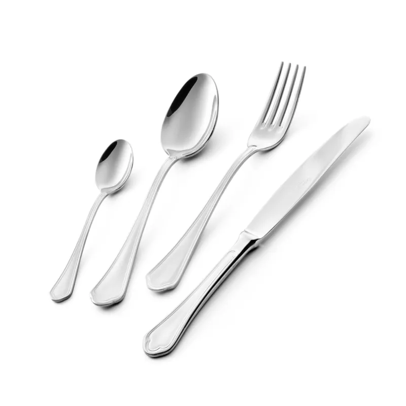 Super Prezzo Servizio Posate DOMUS Posto tavola 4 pezzi in acciaio inox 1810 lucidato a specchio spessore 3 mm Eme Posaterie
