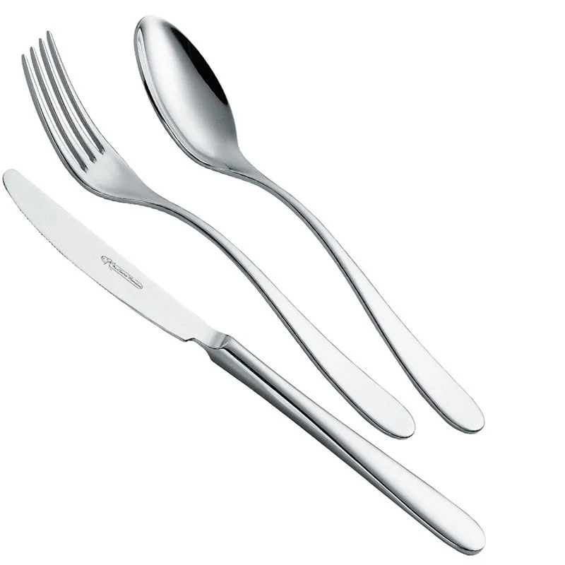 Servizio Posate 900 49 pezzi acciaio inox 1810 Lucidato a Specchio spessore 3.0 mm in astuccio regalo EME Eme Posaterie Pagamento Sicuro