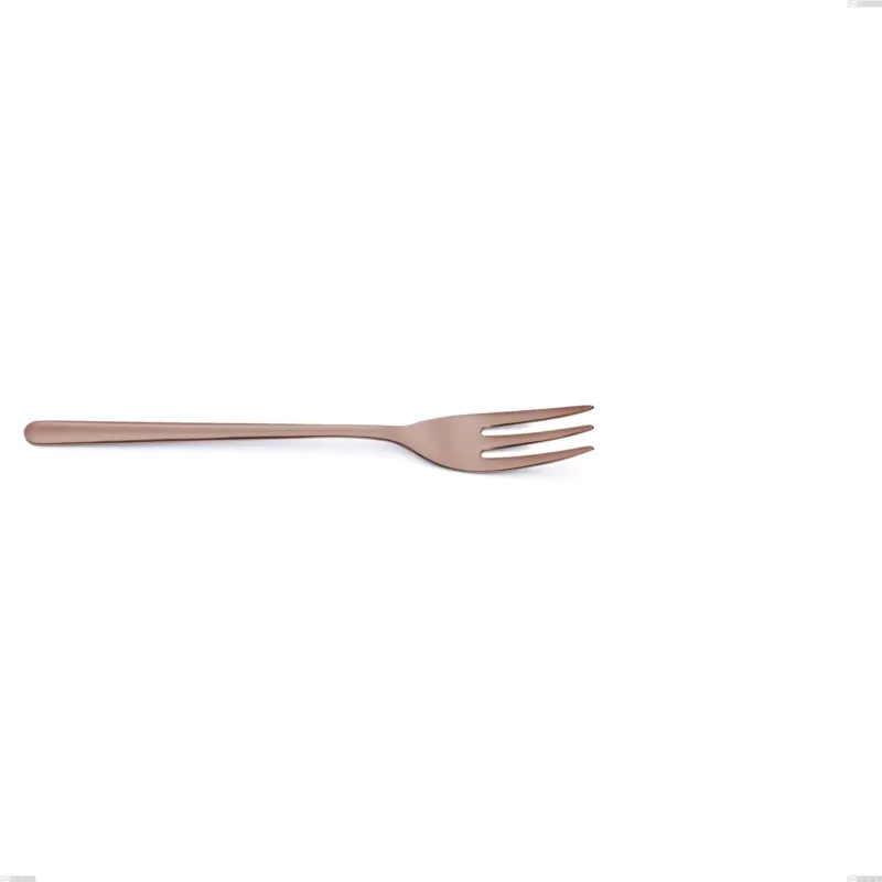 Professionale Forchetta dolce Venice Copper Bronze, Acciaio Inox 18-10 trattamento pvd bronzo, spessore 4 mm, lunghezza 171 mm Eme Posaterie