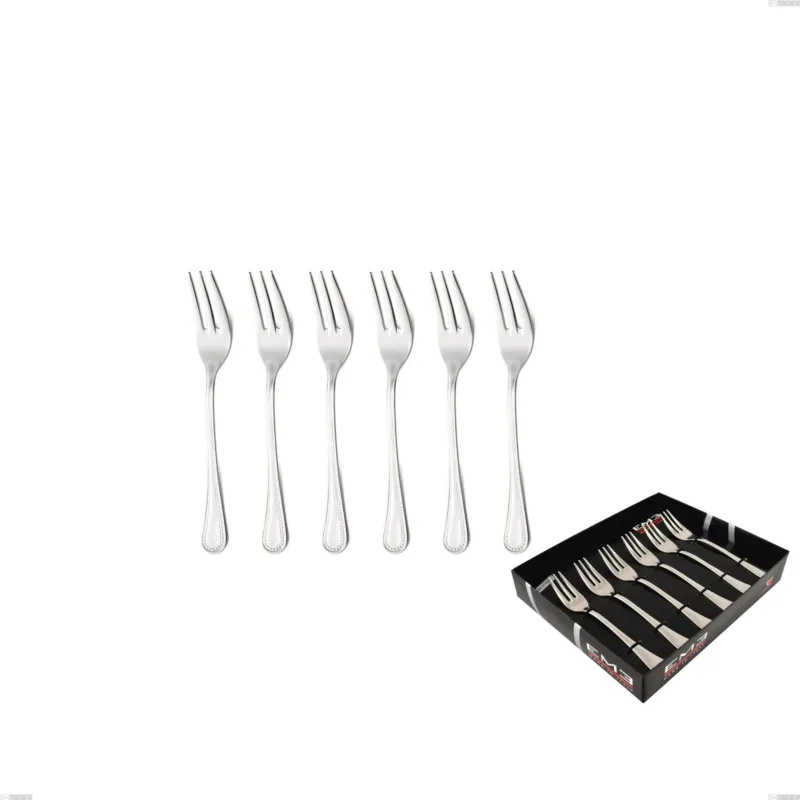 Confezione vetrina 6 pezzi forchettine dolce privilege, Acciaio inox Aisi 304 Posate Lucide, spessore 2.5 mm Eme Posaterie Sconto