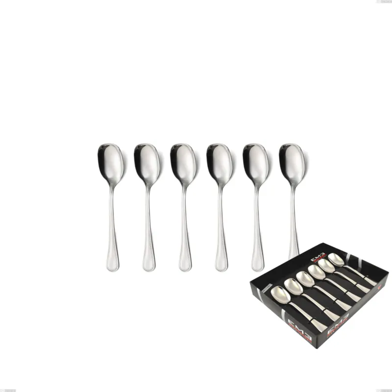 Confezione vetrina 6 pezzi gelato privilege, Acciaio inox Aisi 304 Posate Lucide, spessore 2.5 mm Eme Posaterie Super Prezzo