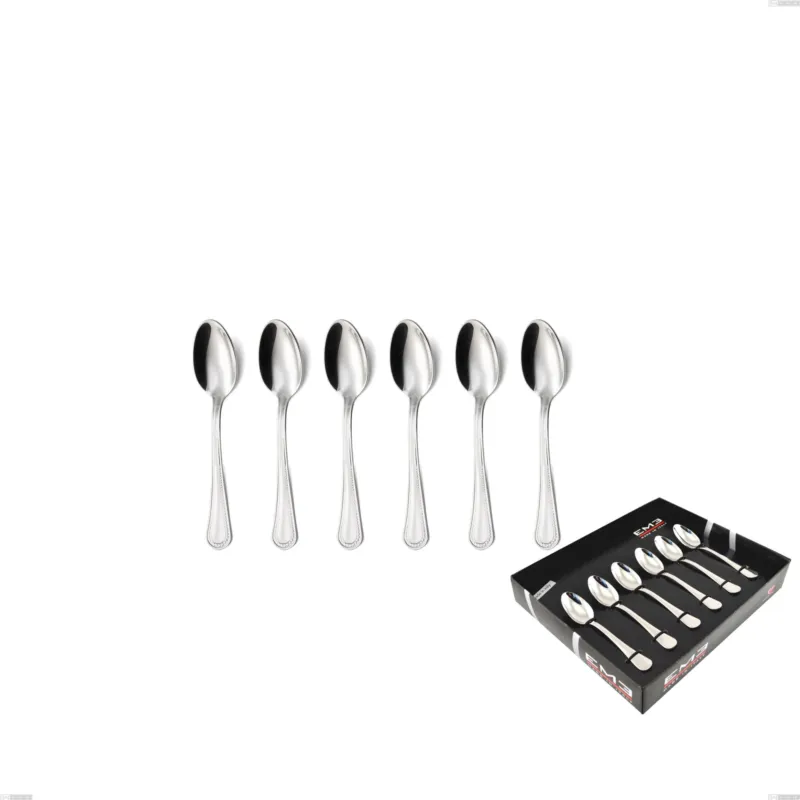 Confezione vetrina 6 pezzi moka privilege, Acciaio inox Aisi 304 Posate Lucide, spessore 2.5 mm Eme Posaterie Offerta