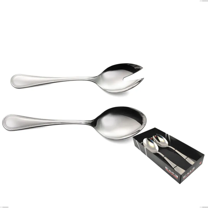 Confezione vetrina 2 pezzi insalata privilege, Acciaio inox Aisi 304 Posate Lucide, spessore 2.5 mm Eme Posaterie Affare