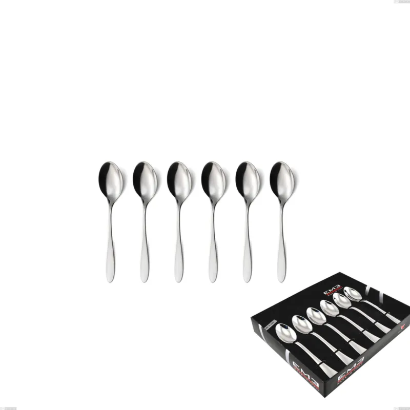 Compra Oggi Stesso Confezione vetrina 6 pezzi caffè oasi, Acciaio inox Aisi 304 Posate Lucide, spessore 2 mm Eme Posaterie