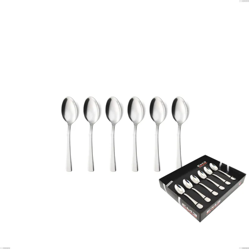 Affare Confezione vetrina 6 pezzi moka lux, Acciaio inox Aisi 304 Posate Lucide, spessore 2.5 mm Eme Posaterie