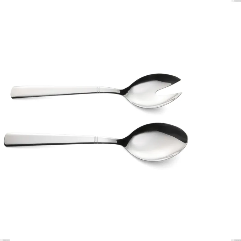 Prezzo Di Fabbrica Coppia insalata lux, Acciaio inox Aisi 304 Posate Lucide, spessore 2.5 mm, lunghezza 226 mm Eme Posaterie