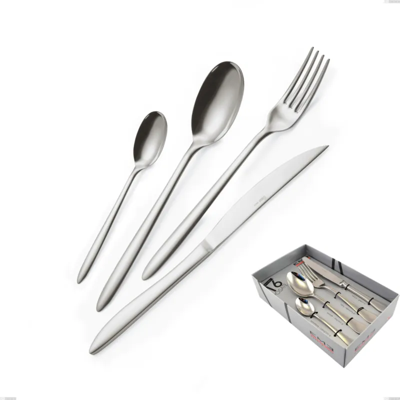 Confezione vetrina 16 pezzi coltello economico live, Acciaio inox (Aisi 304) lucido Eme Posaterie Promo Stagionale