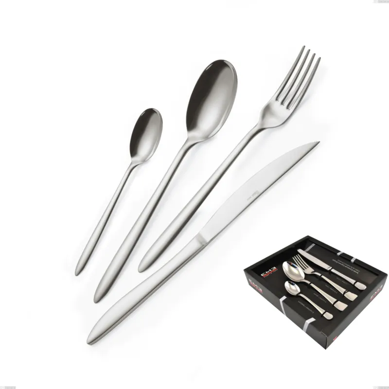 Super Prezzo Confezione vetrina 24 pezzi coltello economico live, Acciaio inox (Aisi 304) lucido Eme Posaterie
