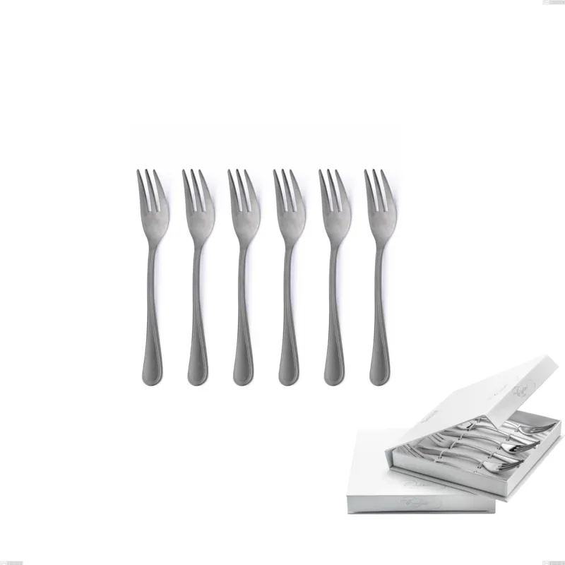 Consegna Rapida Confezione a libro 6 pezzi forchette dolce Impero Retro, Acciaio inox (Aisi 304) vintage Eme Posaterie