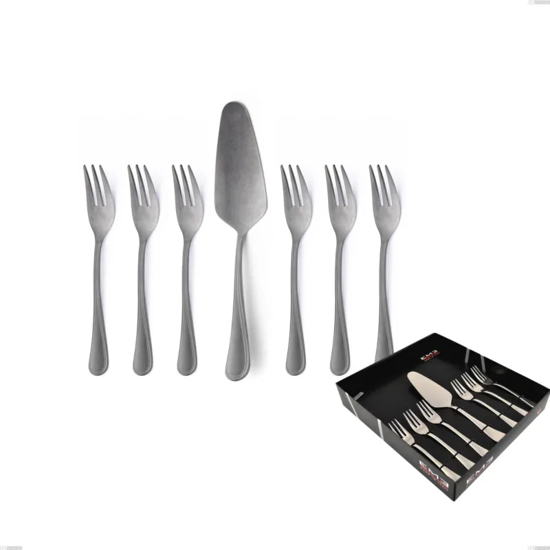 Confezione vetrina 7 pezzi dolce Impero Retro, Acciaio inox (Aisi 304) vintage Eme Posaterie Bestseller