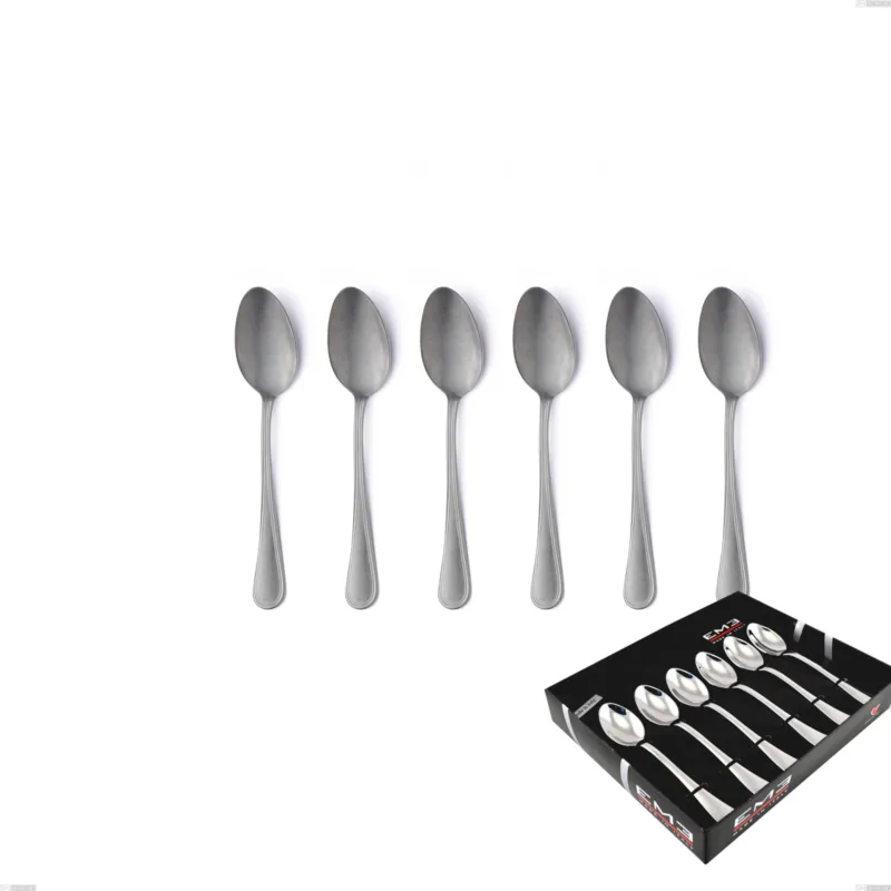 Economico Confezione vetrina 6 pezzi caffè Impero Retro, Acciaio inox (Aisi 304) vintage Eme Posaterie