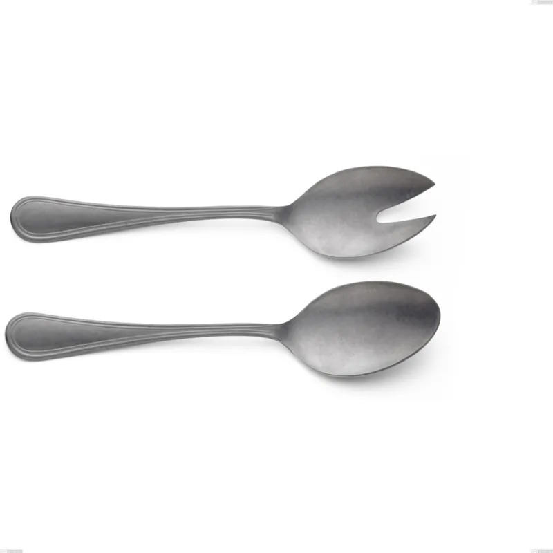 Vendita Finale Coppia insalata Impero Retro, Acciaio inox (Aisi 304) vintage, lunghezza 233 mm Eme Posaterie