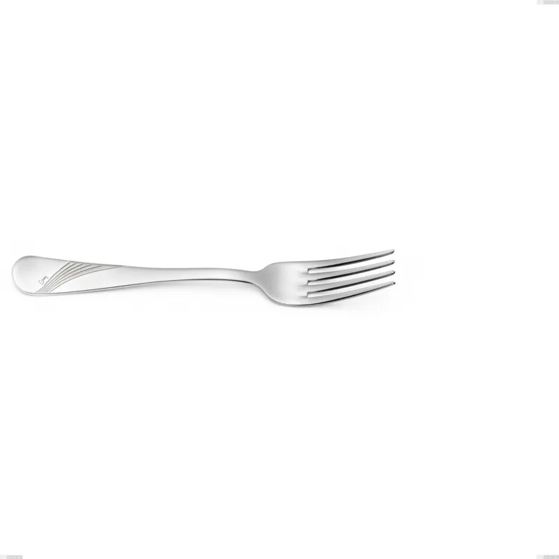 Forchetta frutta Milano Inciso , 18/10 (AISI304) acciaio inox Lucido Acciaio lucido finitura a specchio , manico inciso, spessore 2,5 mm mm, lunghezza 184 mm Eme Posaterie Prezzo Ridotto