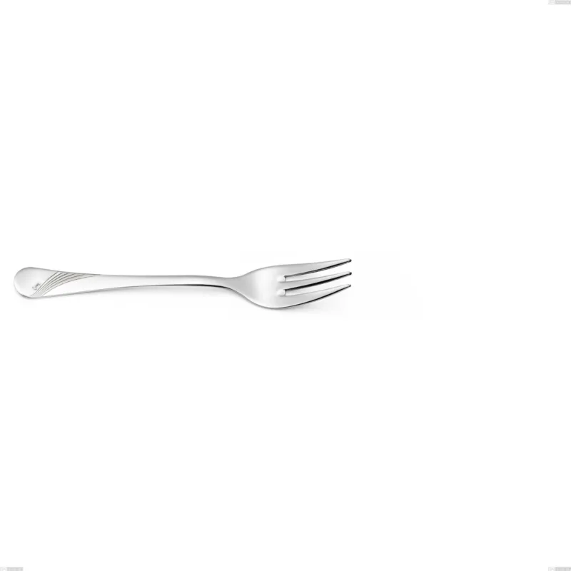 Forchetta dolce Milano Inciso , 18/10 (AISI304) acciaio inox Lucido Acciaio lucido finitura a specchio , manico inciso, spessore 2,5 mm mm, lunghezza 152 mm Eme Posaterie Ultimissimo Modello