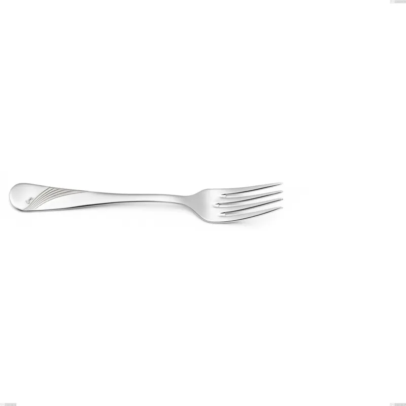 Forchetta pesce Milano Inciso , 18/10 (AISI304) acciaio inox Lucido Acciaio lucido finitura a specchio , manico inciso, spessore 2,5 mm mm, lunghezza 184 mm Eme Posaterie Prezzo Ridotto