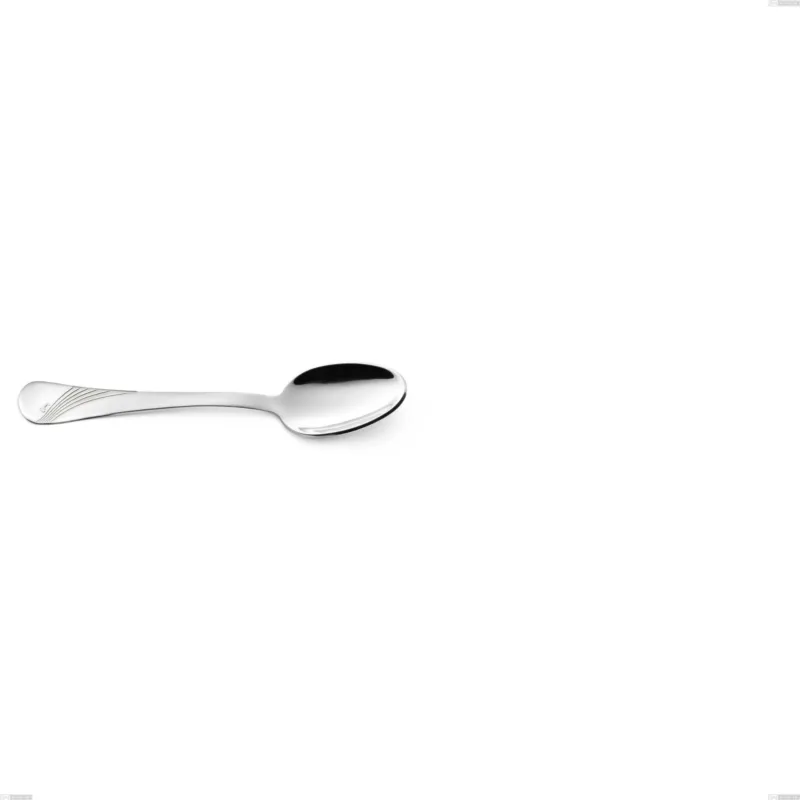 Cucchiaino moka Milano Inciso , 18/10 (AISI304) acciaio inox Lucido Acciaio lucido finitura a specchio , manico inciso, spessore 2,5 mm mm, lunghezza 113 mm Eme Posaterie Ultima Occasione
