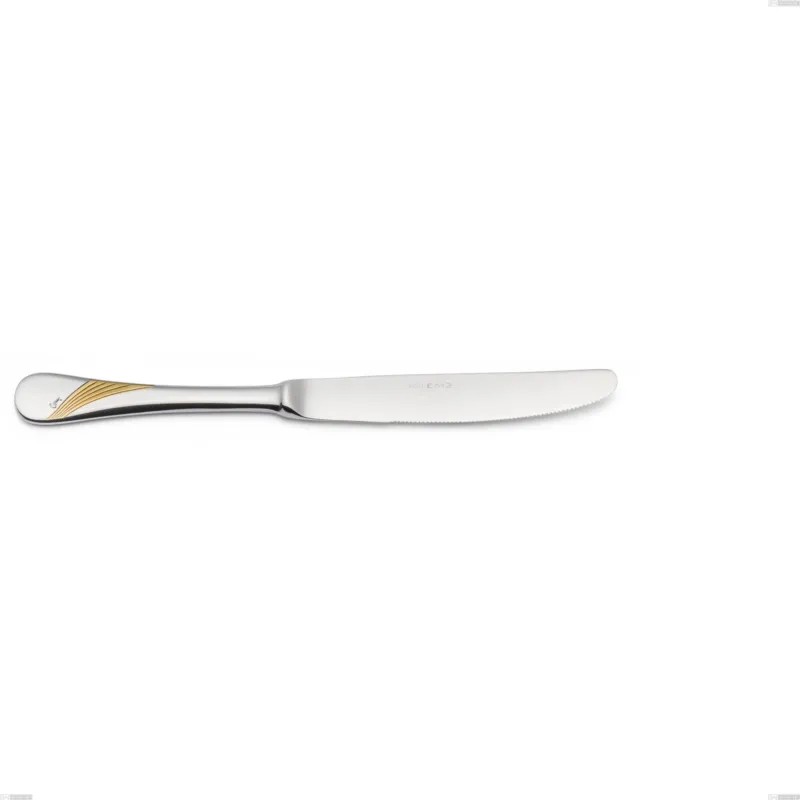Affare Coltello frutta Milano Inciso Oro , 18/10 (AISI304) finitura inox lucido e oro Acciaio lucido e oro , spessore 2,5 mm mm, lunghezza 217 mm Eme Posaterie