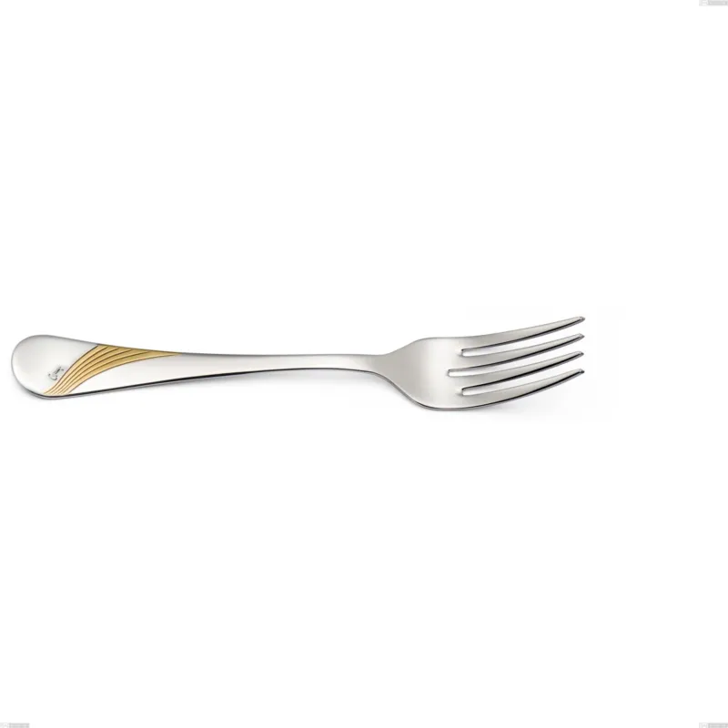 Miglior Prezzo Forchetta pesce da servizio Milano Inciso Oro , 18/10 (AISI304) finitura inox lucido e oro Acciaio lucido e oro , spessore 2,5 mm mm, lunghezza 230 mm Eme Posaterie