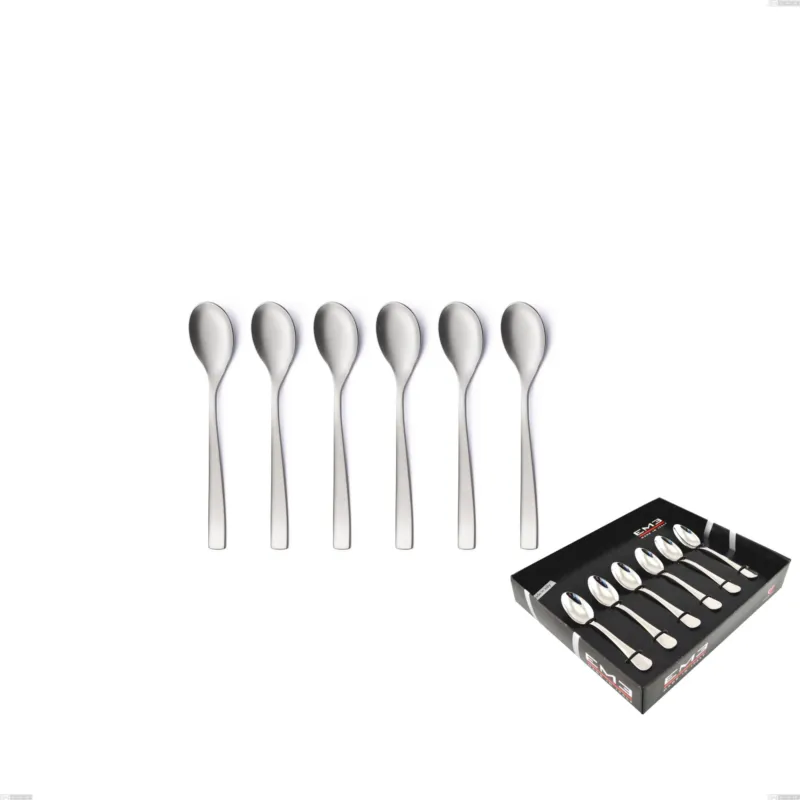Prezzo Scontato Confezione vetrina 6 pezzi moka etoile sabbiato, Acciaio inox 18/10 18/10 (AISI304) sabbiato Eme Posaterie