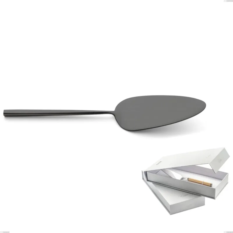 Confezione a libro 1 pezzo pala torta Kyoto Sabbiato Black, Acciaio inox (Aisi 304) inox sabbiato Eme Posaterie Offerta Limitata