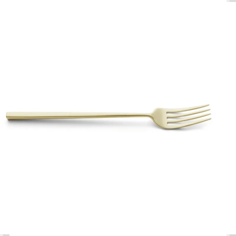 Forchetta da servizio Kyoto Sabbiato Champagne, Acciaio inox (Aisi 304) inox sabbiato, lunghezza 247 mm Eme Posaterie Vendita Finale