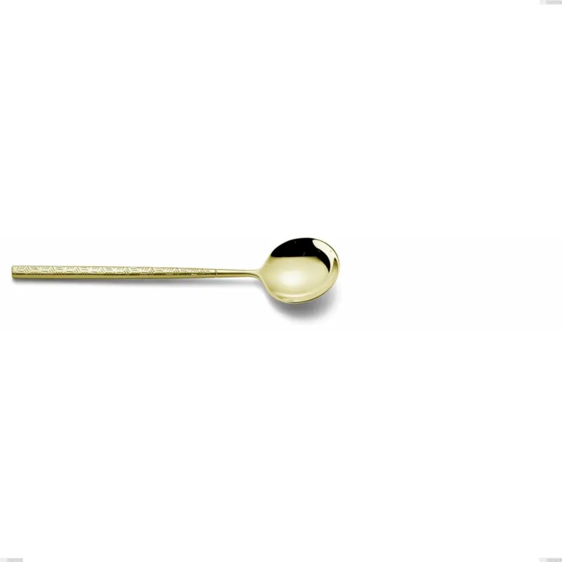 Spedito Oggi Cucchiaino caffè Kyoto Origami Tin Gold, Acciaio inox (Aisi 304) trattamento pvd acciaio lucido, lunghezza 145 mm Eme Posaterie