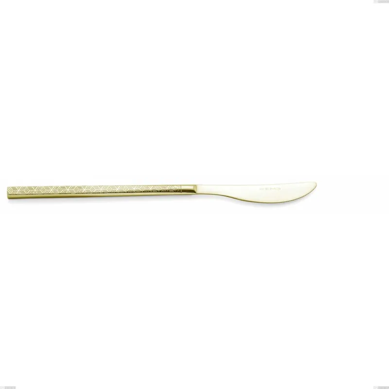 Solo Oggi Coltello frutta Kyoto Origami Tin Gold, Acciaio inox (Aisi 304) trattamento pvd acciaio lucido, lunghezza 206 mm Eme Posaterie