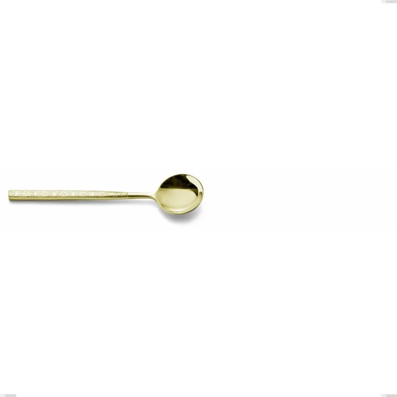 Cucchiaino moka Kyoto Origami Tin Gold, Acciaio inox (Aisi 304) trattamento pvd acciaio lucido, lunghezza 112 mm Eme Posaterie Prezzo Basso