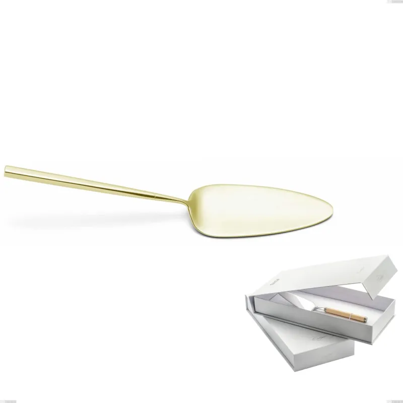 Compra Online Confezione a libro 1 pezzo pala torta Kyoto Tin Gold, Acciaio inox (Aisi 304) trattamento pvd acciaio lucido Eme Posaterie